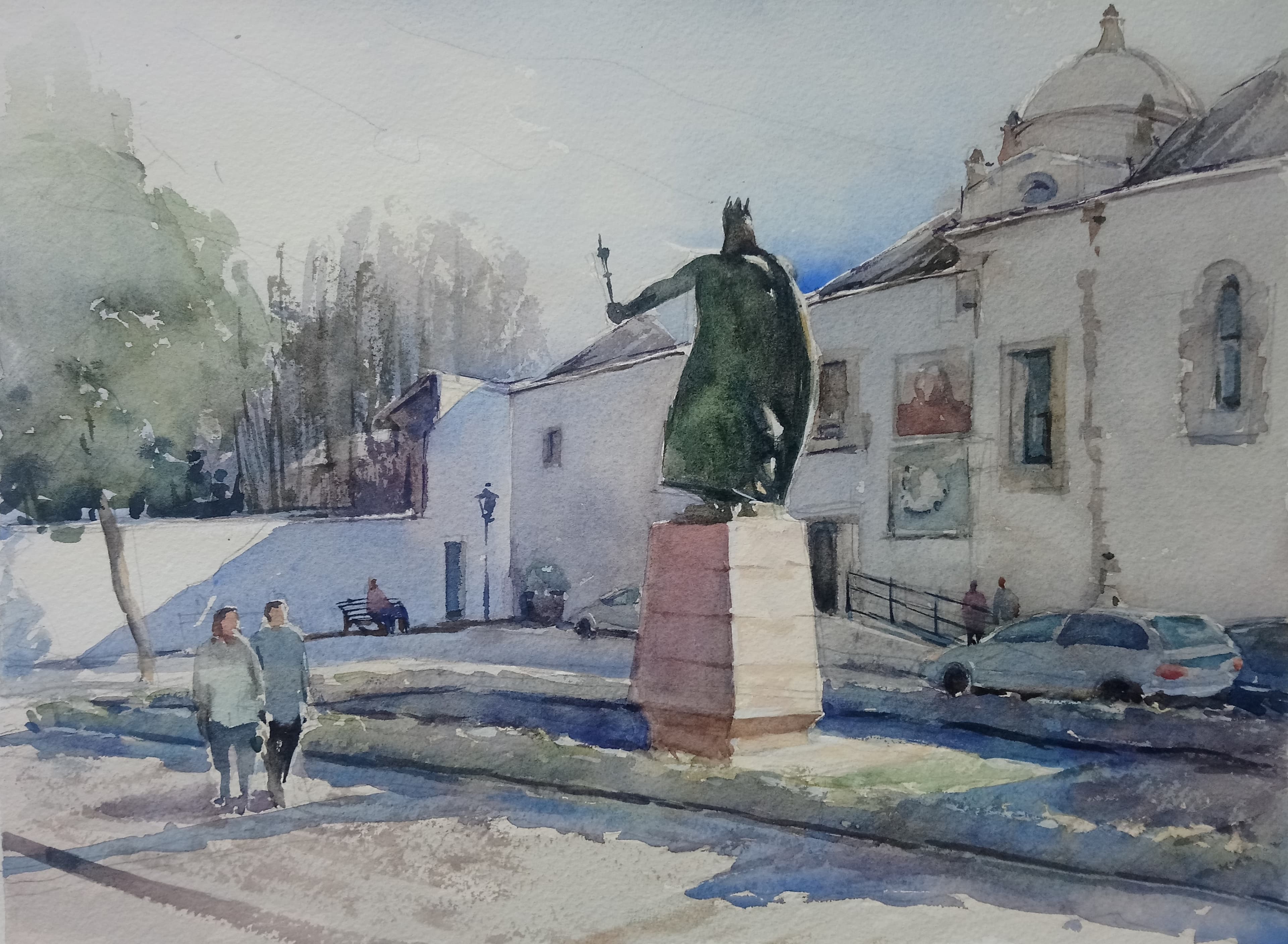 Piazza in Faro, Portugal